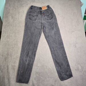 Vintage LEVI’S Jeans 17501-0160 Size 11 Black Button Fly 100% Cotton Made in USA